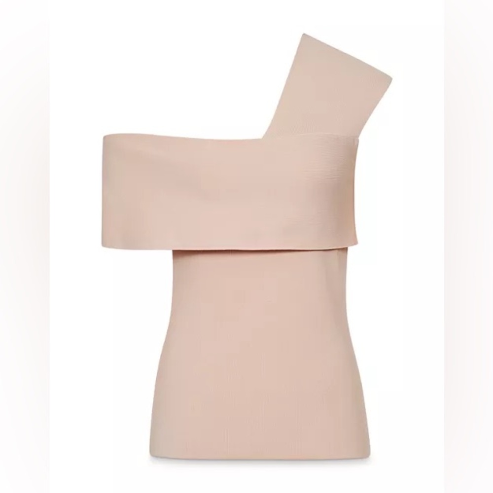 Reiss Blush One-Shoulder Drape Top - Picture 5 of 7